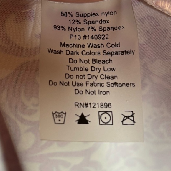 Title Nine Pink White Floral Stretch Dress Size Large Activewear Travel - Picture 5 of 6